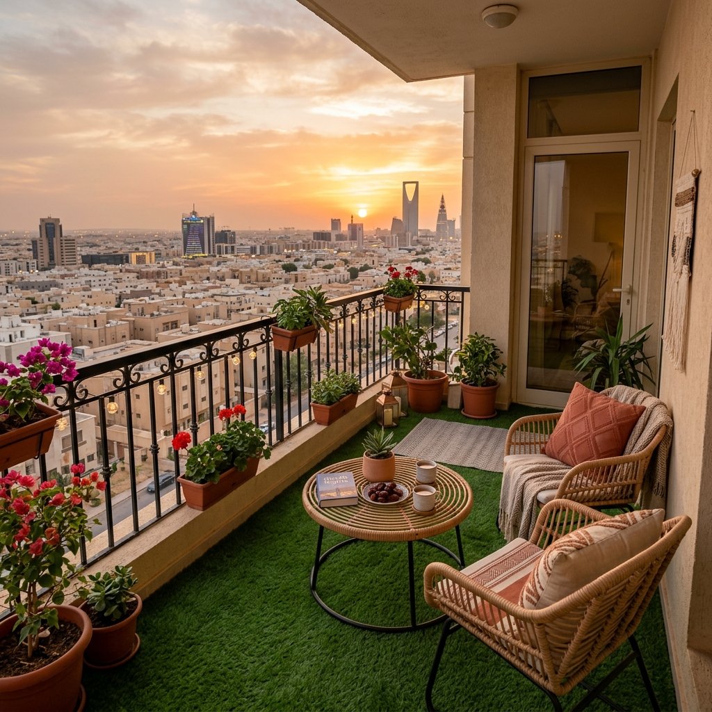 عشب صناعي بلكونات