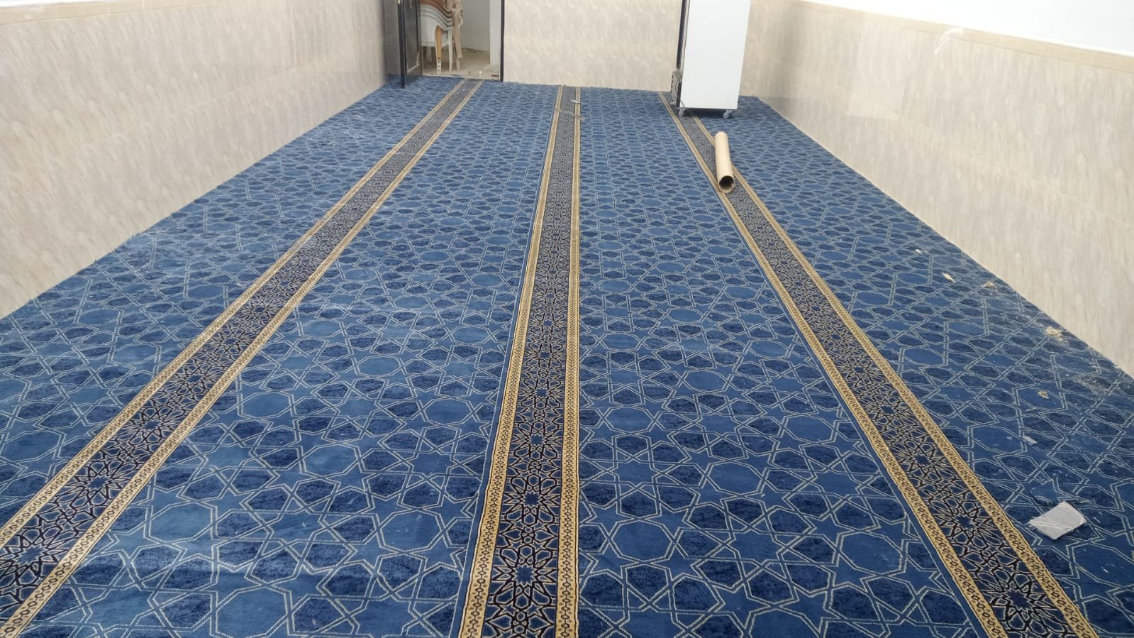 سجاد مساجد مركب بخطوط صلاة مرتبة